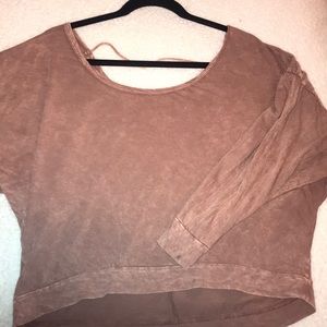 cute mauve shirt half length sleeves